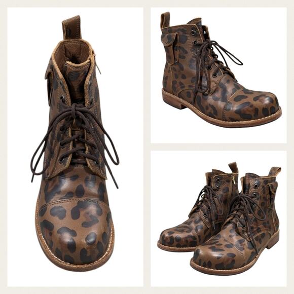 Mikoleon Heritage Luxe Wild Thing Boots EUC $240 Size 7 S2914 - Picture 1 of 11